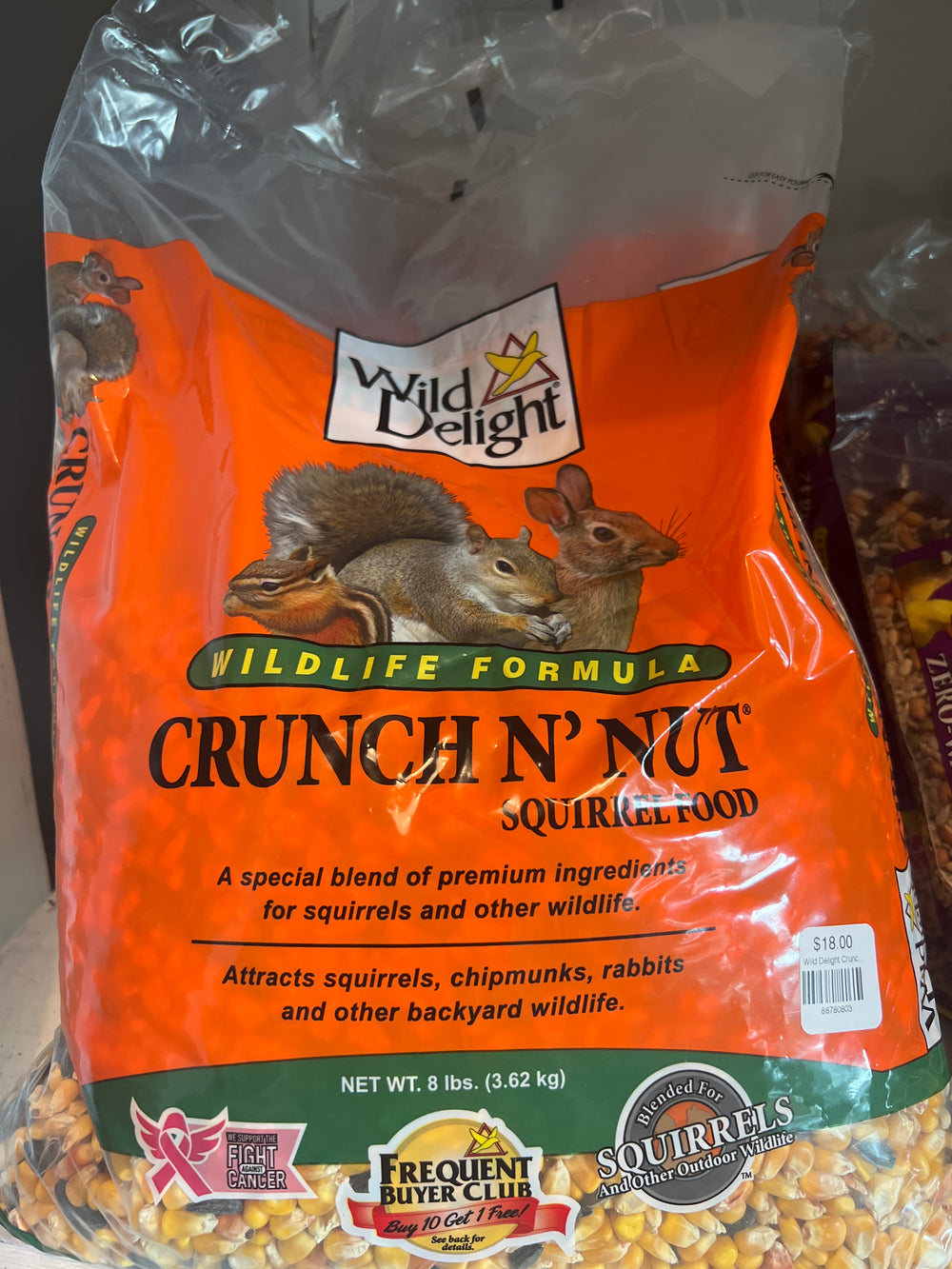 Wild Delight Crunch N' Nut Squirrel Food - 8 lb